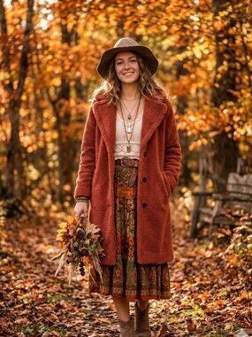 GAP Spice Cinnamon Teddy Coat Sherpa
Fleece Jacket NWOT XS - Oversized